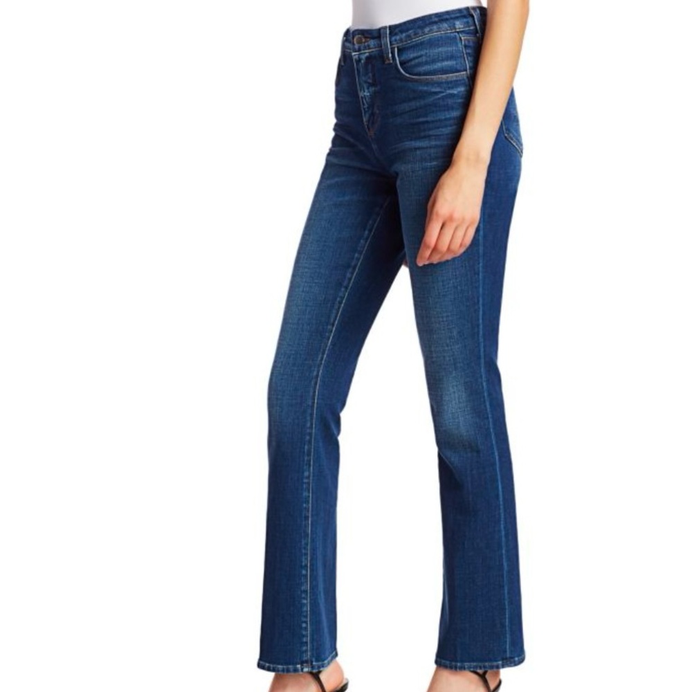 L’Agence Oriana High-Rise, Straight Leg Jean, Midnight, Size 27